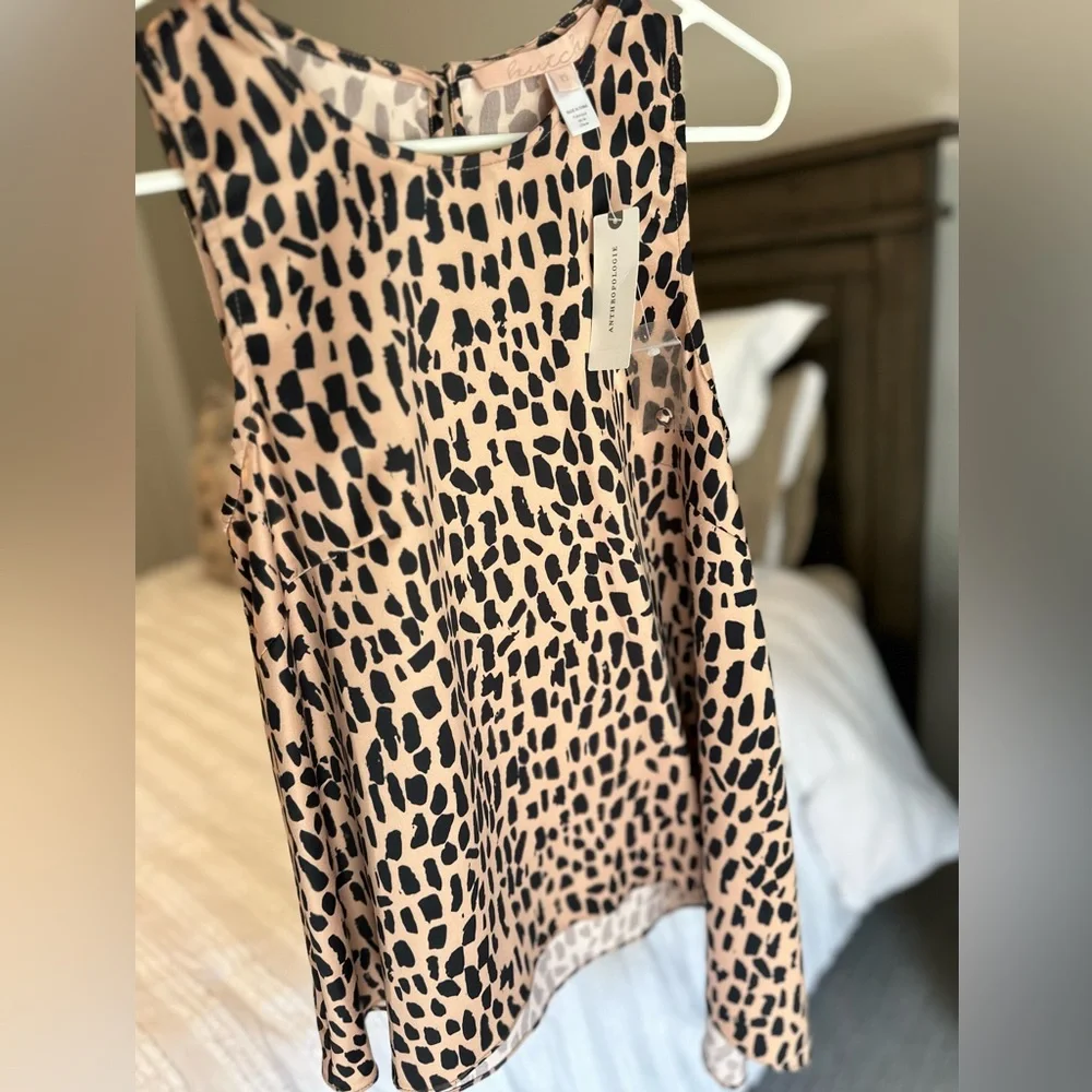 SALE!! NWT Anthropologie Nadine Leopard print Top XS - Picture 9 of 9